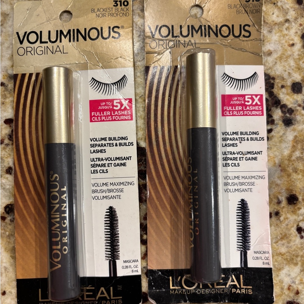 L'Oreal Voluminous Original Mascaras Eye Makeup - Bundle of 2